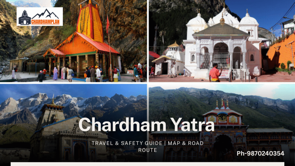 chardham Yatra cost route map itinerary packages